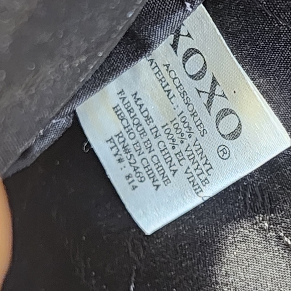 XOXO Brown Embossed Faux Patent leather Satchel Bag - Picture 8 of 12